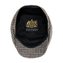 Stetson Hatteras Linen/Cotton Houndstooth Cap - Multicolour Houndstooth