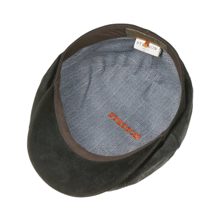 Stetson Hatteras Pigskin Leather Cap - Black