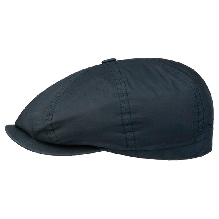 Stetson Hatteras Ripstop Water Repellent Flat Cap - Midnight Blue