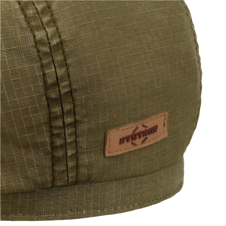 Stetson Hatteras Ripstop Water Repellent Flat Cap - Olive