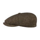 Stetson Hatteras Wool Herringbone Cap - Brown