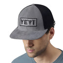 Yeti Steer 5 Panel Flat Brim Trucker Cap - Grey