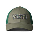 Yeti Camo Logo Badge Trucker Cap - Olive