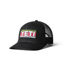 Yeti Rainbow Trout Logo Badge Trucker Cap - Black