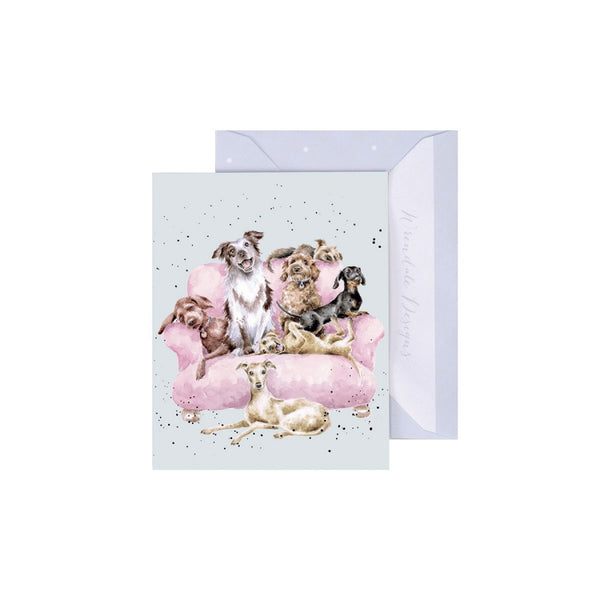 Wrendale Designs Movie Night Miniature Card