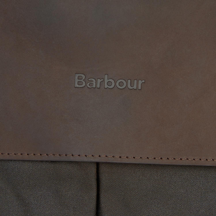 Barbour Wax Leather Briefcase - Olive