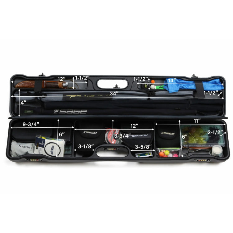 Sea Run Cases Riffle Daily Fly Fishing Rod & Reel Travel Case