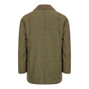 Hoggs Of Fife Tummel Tweed Field Coat - Olive/Wine