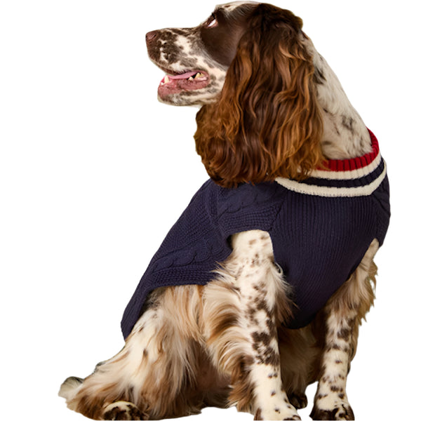 Joules Dawson Knit Dog Jumper - Navy