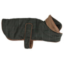 House of Paws Dark Tweed Dog Coat - Green