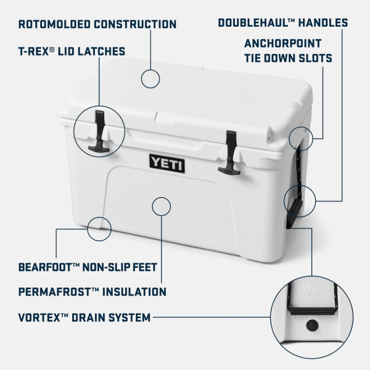 Yeti Tundra 45 Hard Cool Box - Charcoal