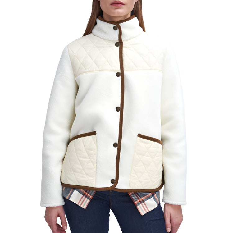 Barbour Ladies Brambles Fleece - Winter Pearl