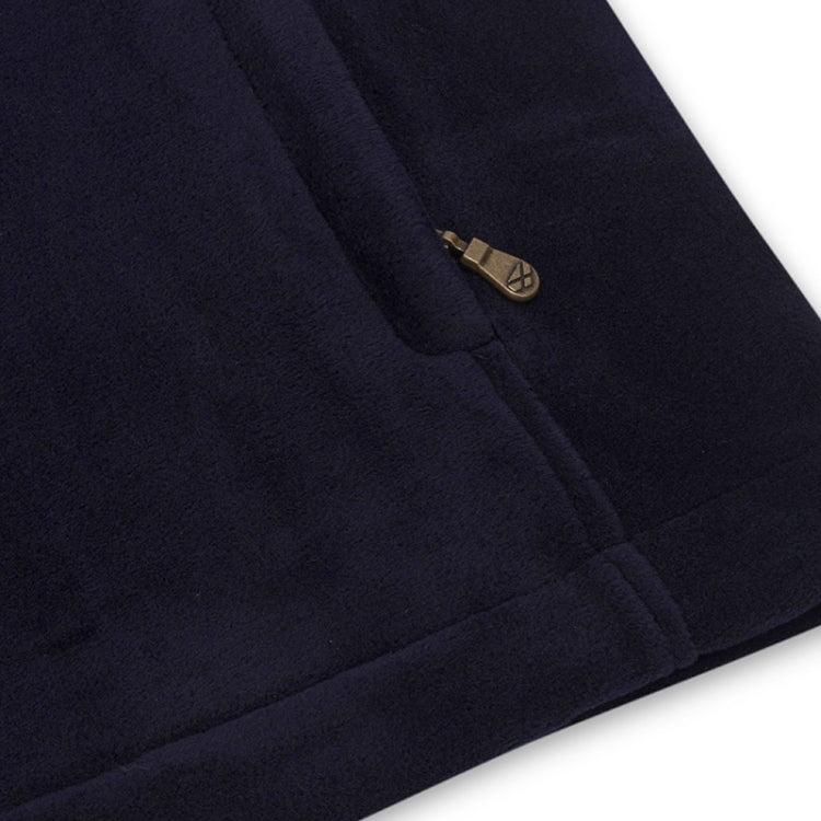 Hoggs of Fife Stenton 1/4 Zip Fleece - Midnight Navy