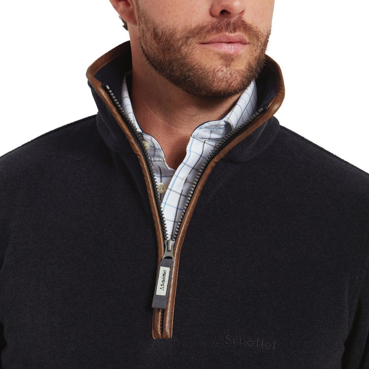 Schoffel Berkeley 1/4 Zip Fleece Jacket - Gunmetal