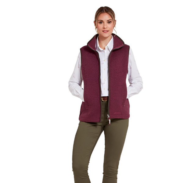 Schoffel Ladies Ashton Gilet - Mulberry