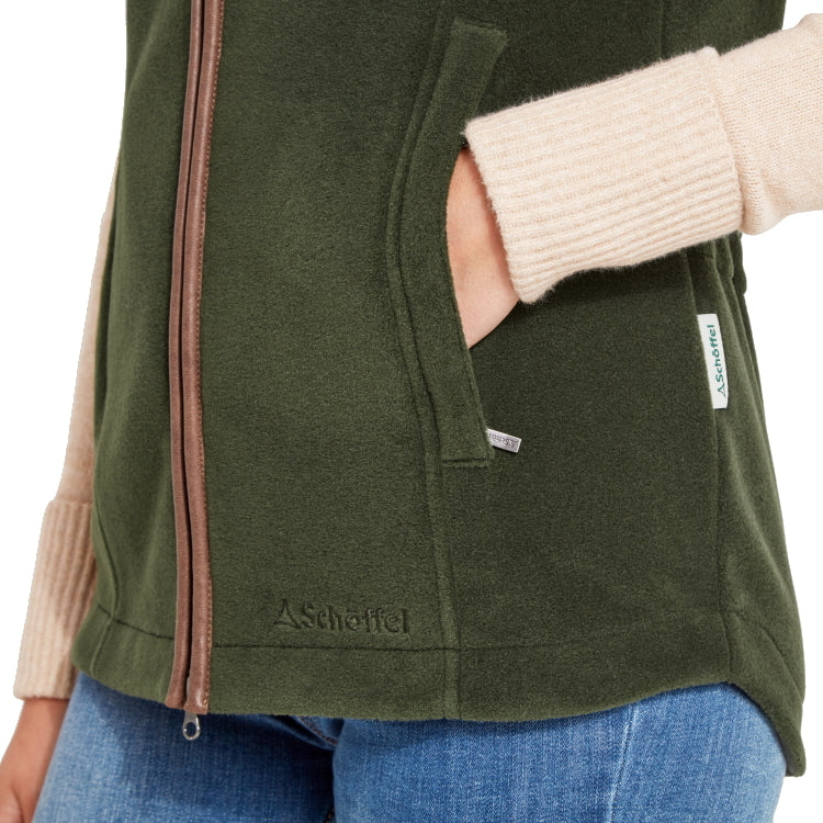 Schoffel Ladies Lyndon Fleece Gilet - Forest