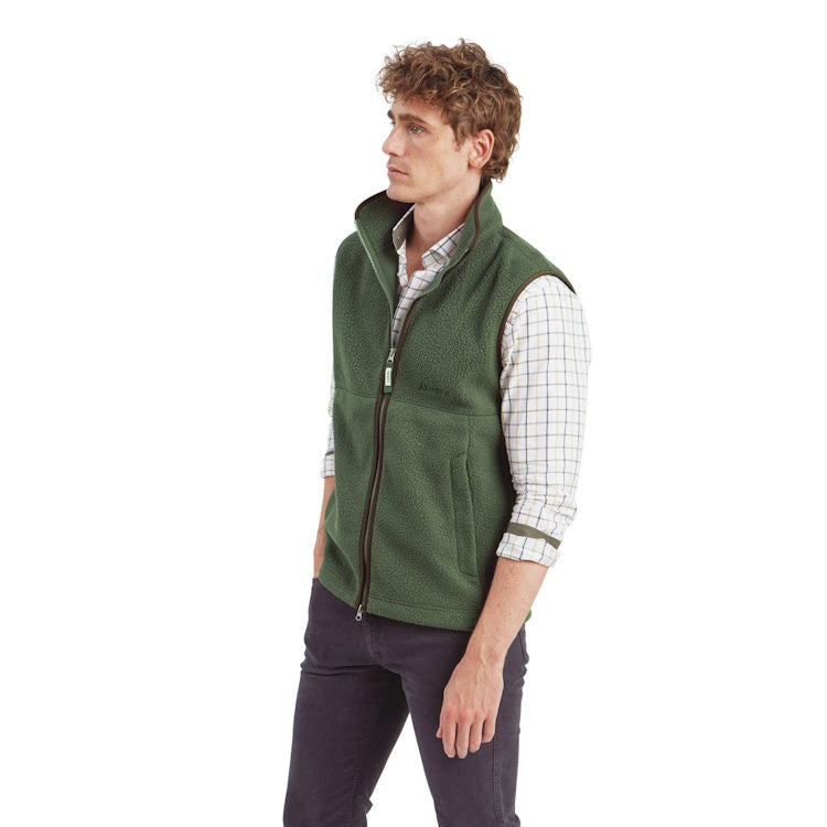 Schoffel Oakham Retro Fleece Gilet - Woodland