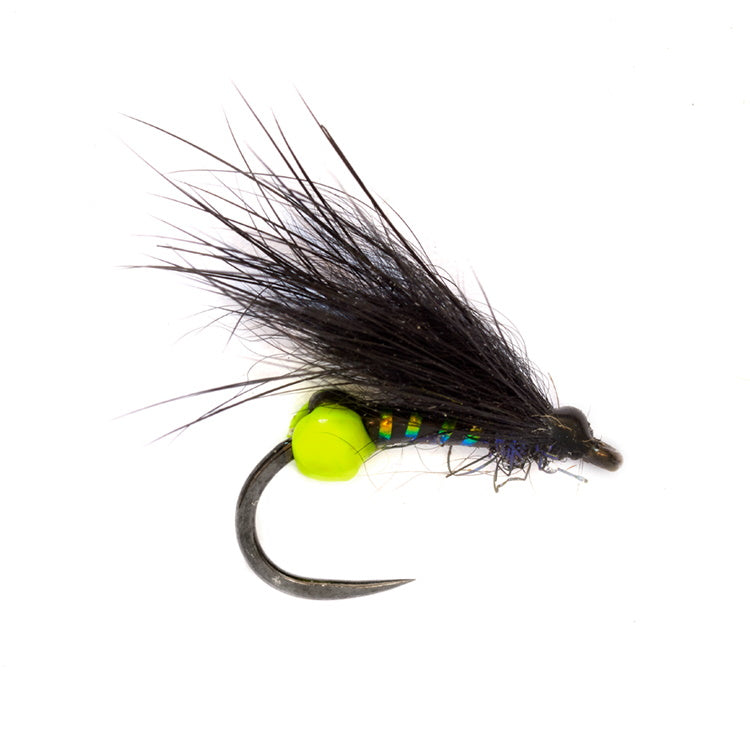 Crostons Kick Back Cormorant Chartreuse Barbless Flies