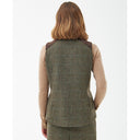 Barbour Ladies Alder Wool Gilet - Gardenia/Brown