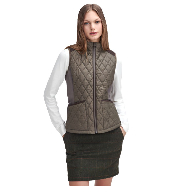 Barbour Ladies High Field Gilet - Winter Moss/Classic