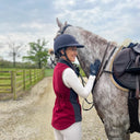 Gunner and Hound Ladies Tweed Incorporated Gilet - Cranberry