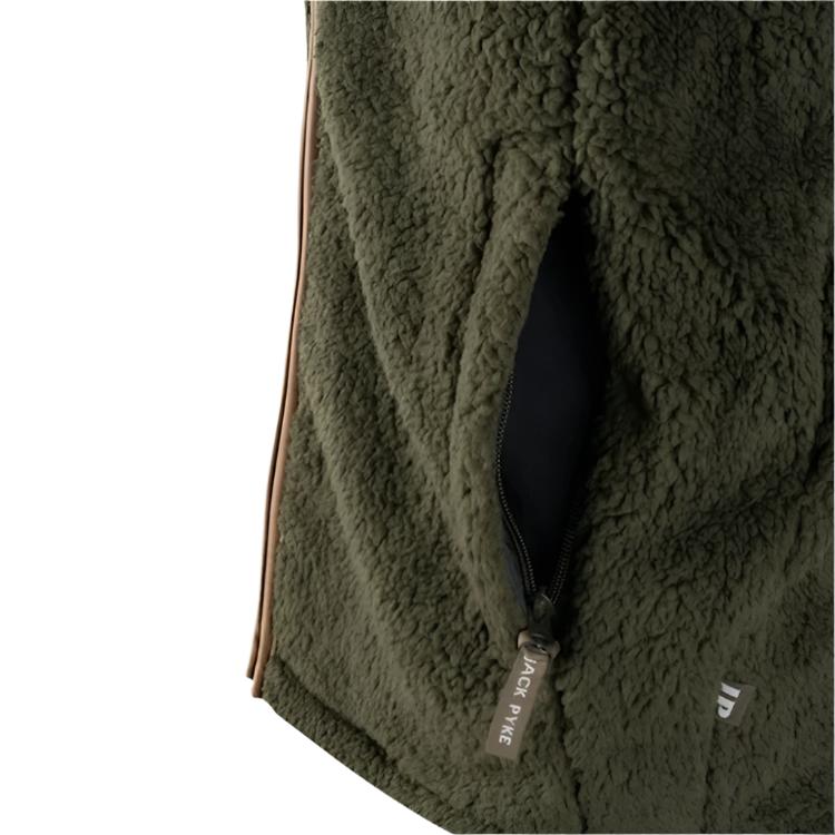 Jack Pyke Chunky Fleece Gilet - Dark Olive