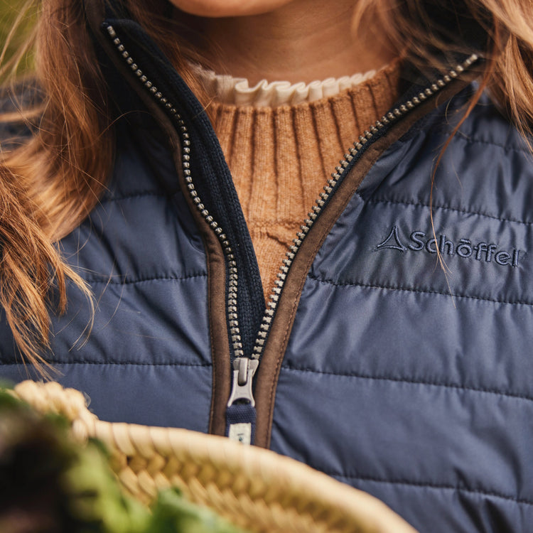 Schoffel Ladies Lyndon Hybrid Gilet - Petrol Blue