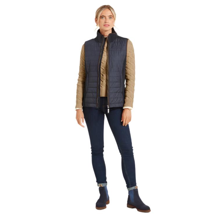 Schoffel Ladies Lyndon Hybrid Gilet - Petrol Blue