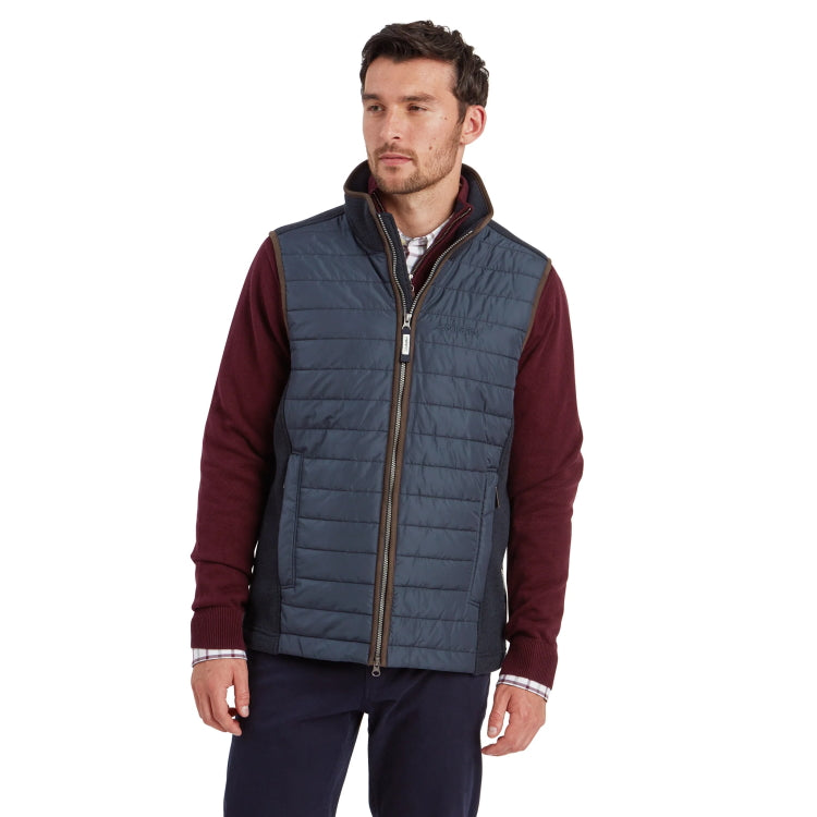 Schoffel Oakham Hybrid Gilet - Petrol Blue