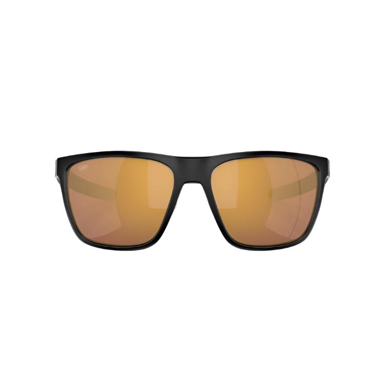 Costa Del Mar Ferg Sunglasses - Matte Black Frame - Gold Mirror 580G Lens