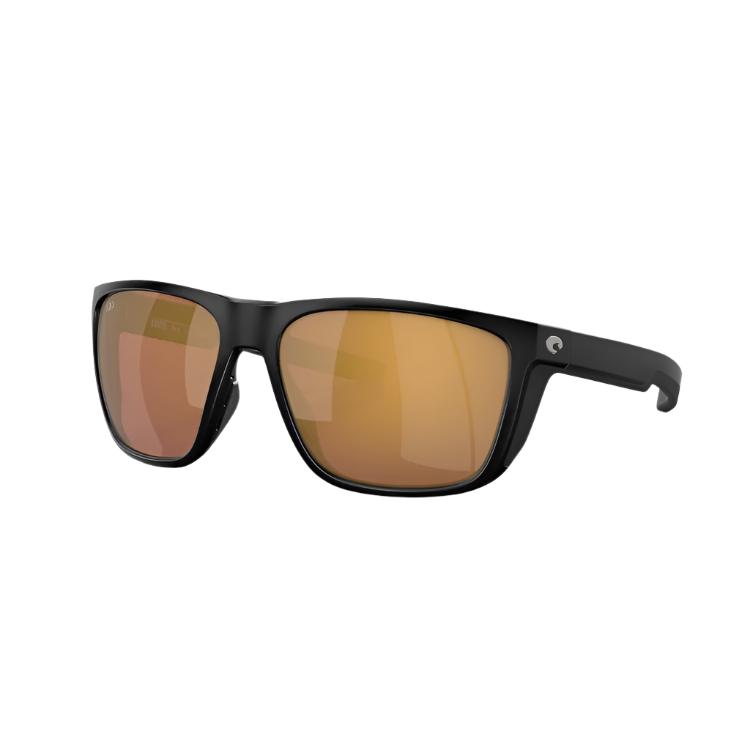 Costa Del Mar Ferg Sunglasses - Matte Black Frame - Gold Mirror 580G Lens