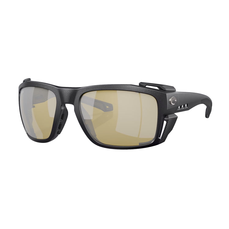 Costa Del Mar King Tide 8 Sunglasses - Black Pearl Frame - Sunrise Silver Mirror 580G Lens