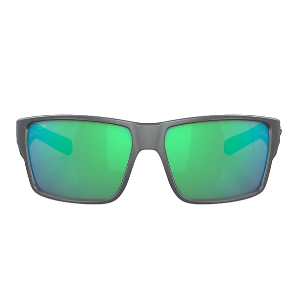 Costa Del Mar Reefton Pro Sunglasses - Matte Grey Frame - Green Mirror 580G Lens