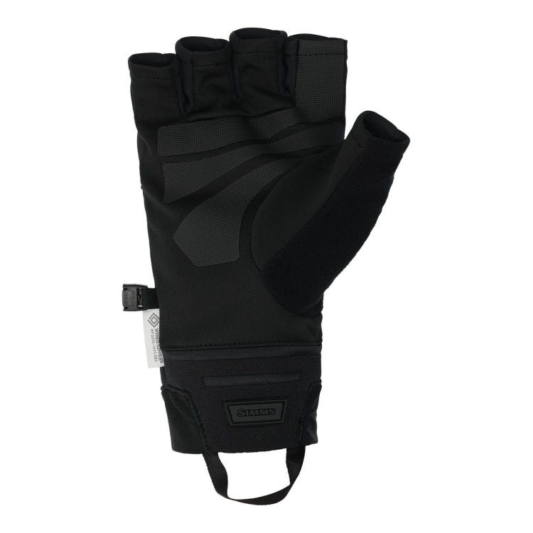 Simms Windstopper Half Finger Gloves - Black