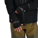 Simms Windstopper Half Finger Gloves - Black