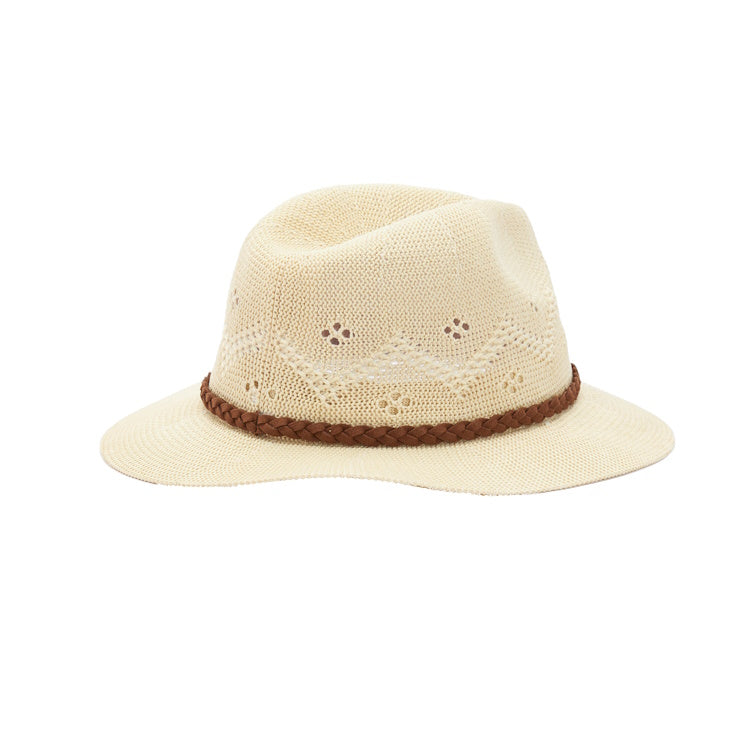 Barbour Ladies Flowerdale Trilby Summer Hat - Cream