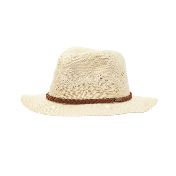 Barbour Ladies Flowerdale Trilby Summer Hat - Cream