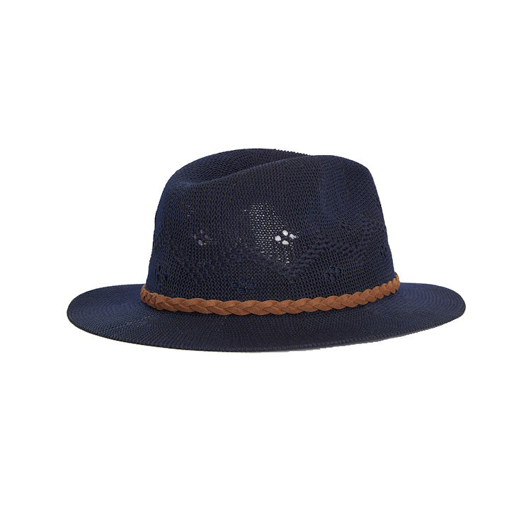 Barbour Ladies Flowerdale Trilby Summer Hat - Navy