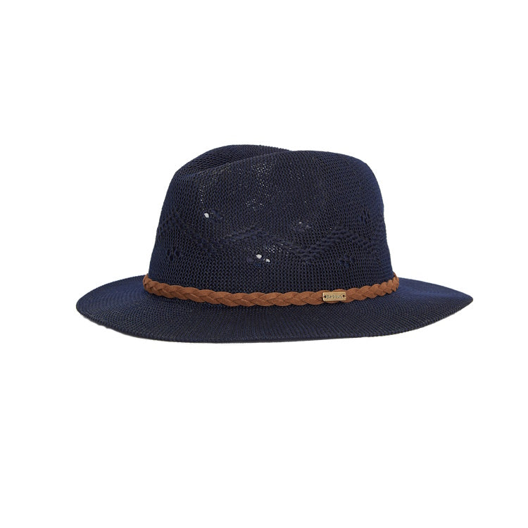 Barbour Ladies Flowerdale Trilby Summer Hat - Navy