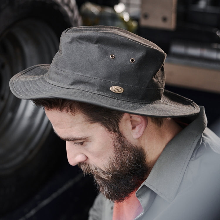 Hoggs of Fife Caledonia Waxed Hat - Antique Olive