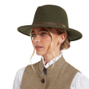 Schoffel Ladies Willow Fedora II Hat - Forest