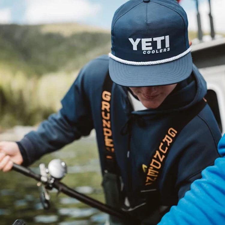 Yeti Flat Brim Rope Hat - Navy