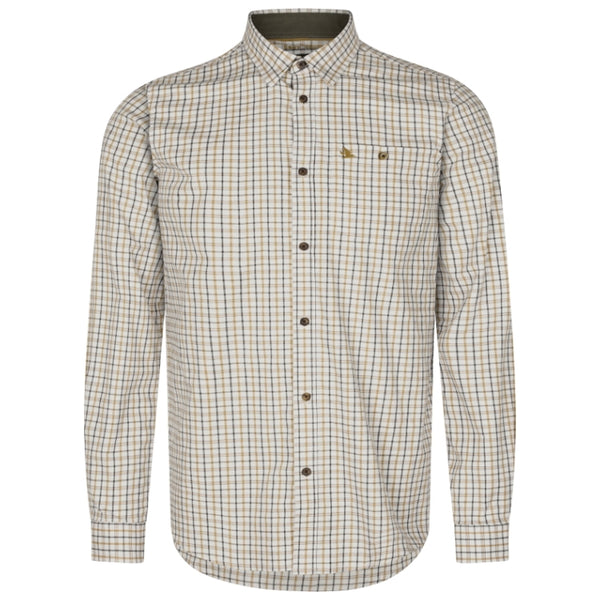 Seeland Oxford Shooting Shirt - Blue/Classic Brown Check