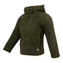 Jack Pyke Junior Sherpa Fleece Hoodie - Dark Olive