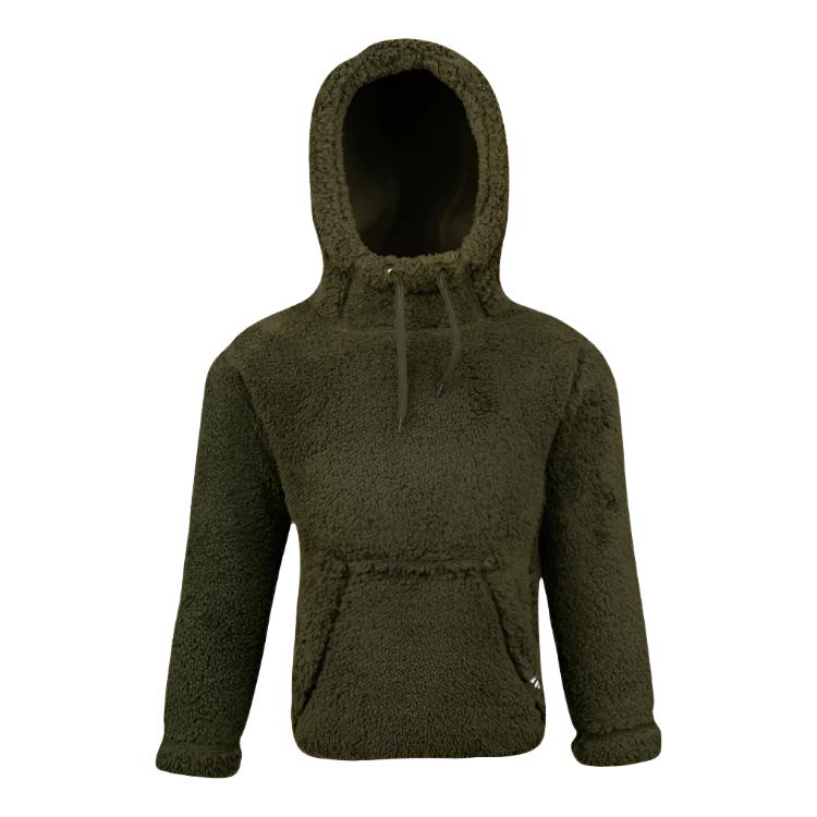 Jack Pyke Junior Sherpa Fleece Hoodie - Dark Olive