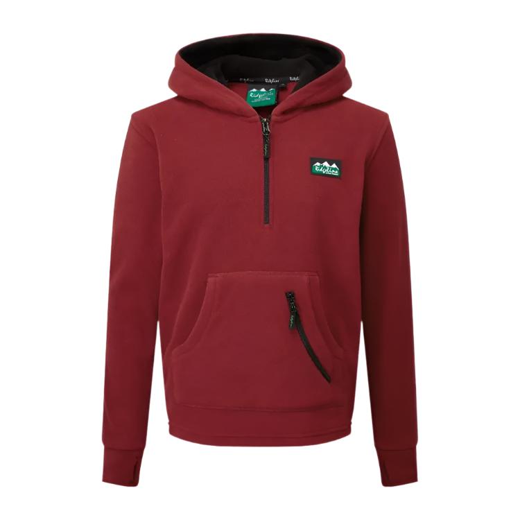 Ridgeline Kids Ballistic Long Sleeve Hoodie - Rhubarb