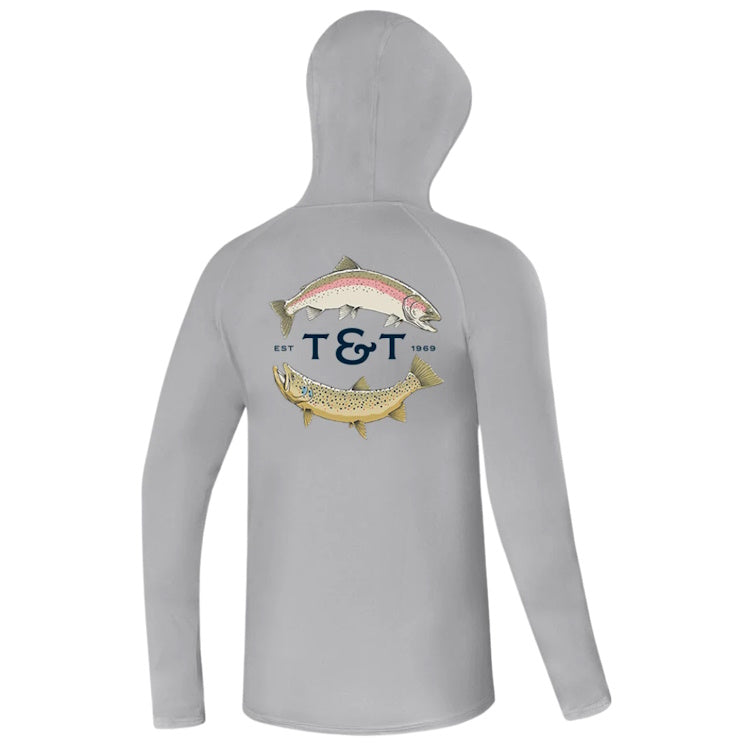 Thomas & Thomas Trout Artist Tech Hoody - Steel Grey