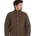 Barbour Shoveler Quilt Jacket - Dark Olive