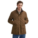 Barbour Lydford Tattersall Quilted Jacket - Dark Sand