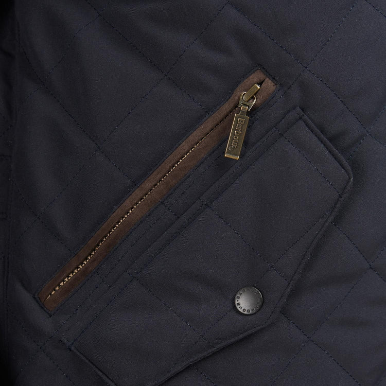 Barbour Waterproof Shoveler Quilt Jacket - Navy